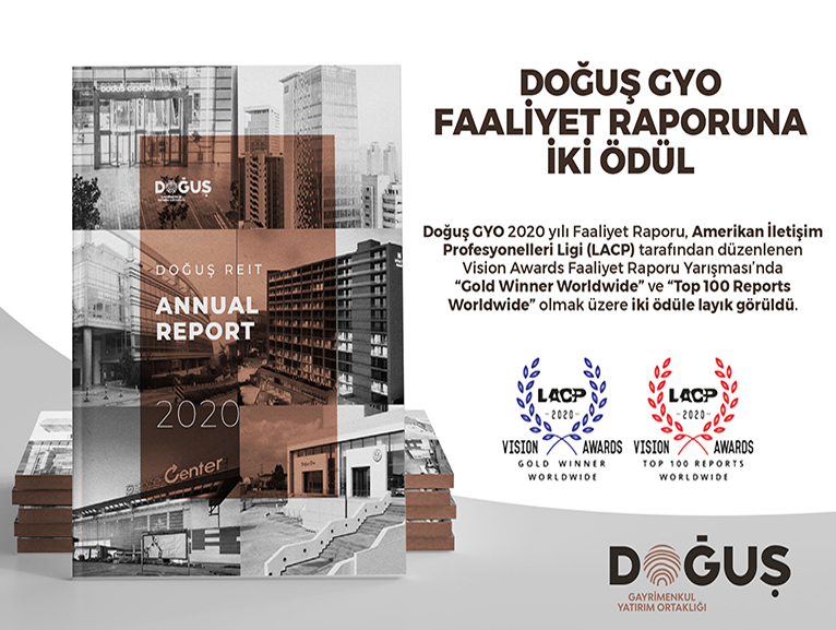 DOĞUŞ GYO  FAALİYET RAPORUNA İKİ ÖDÜL